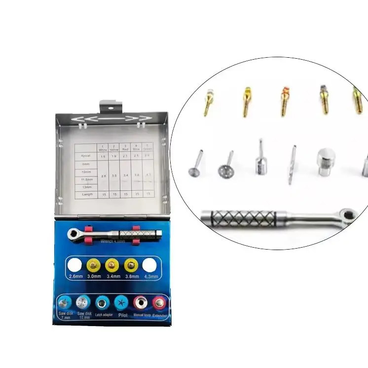 1Set Dental Trimmer Bone Expander Kit Bone Implant Grafting Tissue Punch Trephine Saw Disk