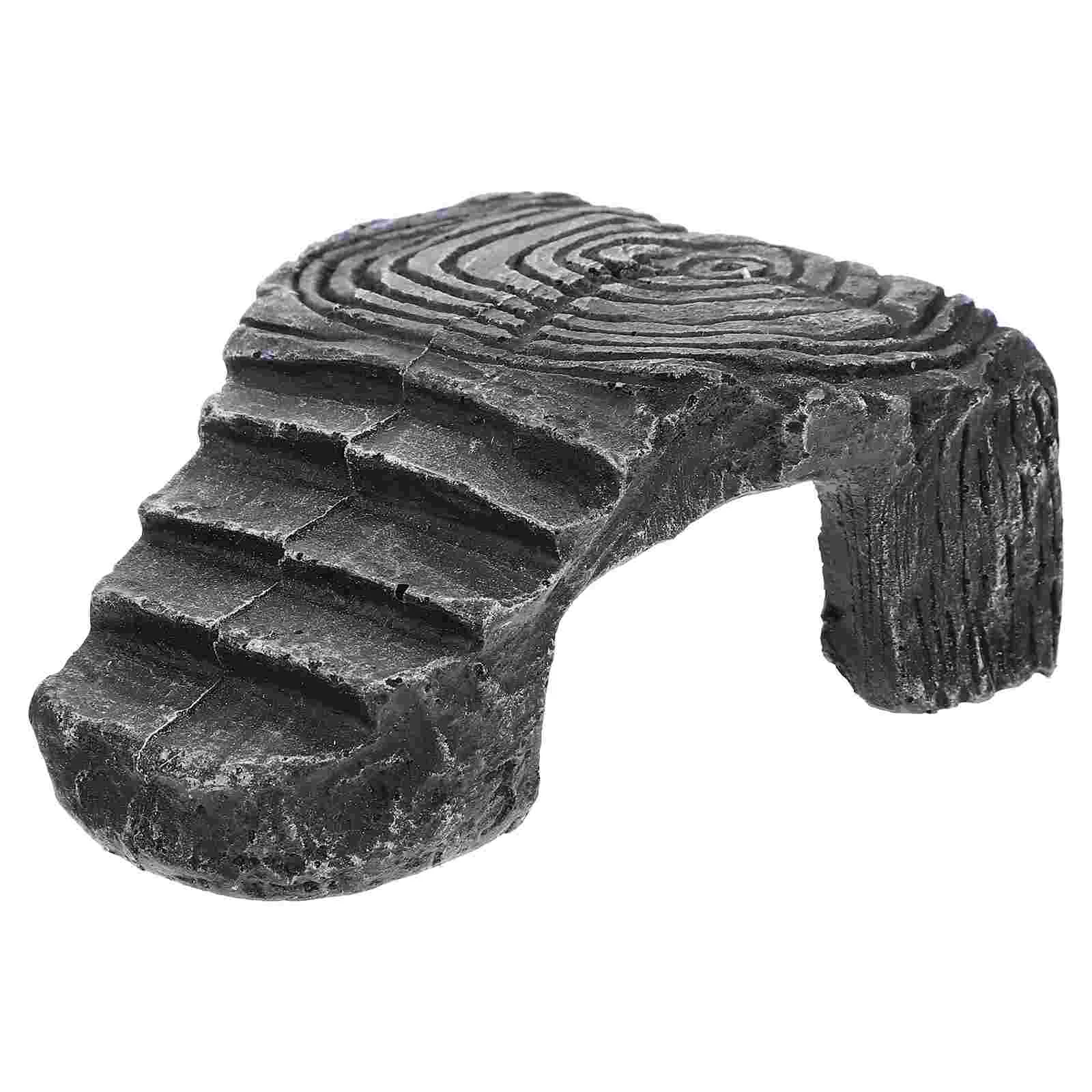 

Reptile Turtle Terrace Fish Aquarium Decor Rocks for Basking Resin Tortoise Platform