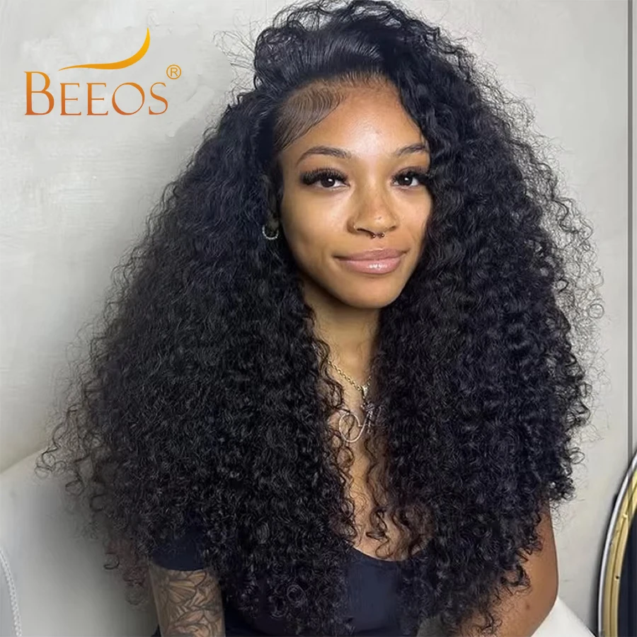 250% Burmese Curly 13x6 HD Lace Frontal Wigs Deep Parting Ultra Fitted Human Hair HD Full Frontal Water Wave Wigs Burmese Wave