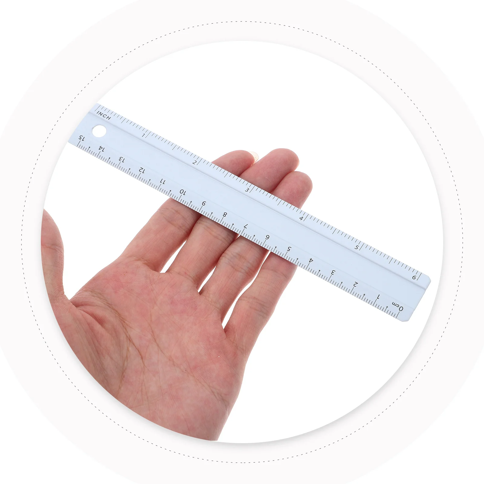 Aluminum Alloy Straight Ruler 30cm Precise Measuring Tool for Geometry Drafting and Office Use Metal Construction