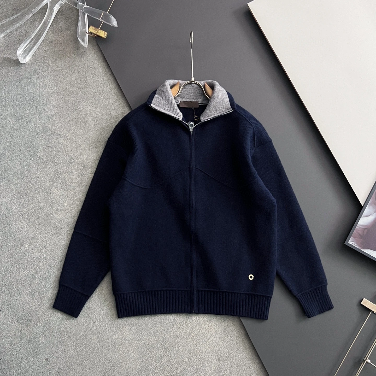 

LP Italy 25aw casual lapel cardigan knitted wool sweater jacket