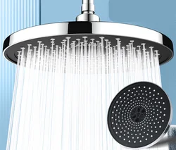 New 250mm Top Rain Big Panel Large Flow Rainfall High Pressure Shower Head Water Saving Shower Faucet Bathroom Accessories