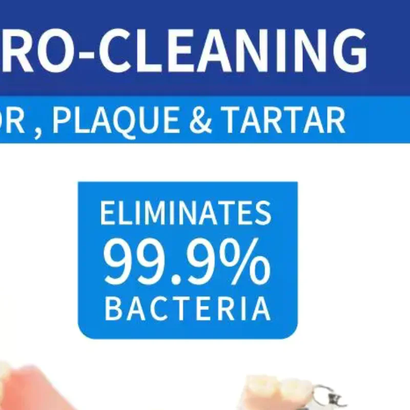 Deep Clean Denture Tablets Remove Tough Stains Teeth Brightening Solution for False Teeth Oral Care Fresh Feeling