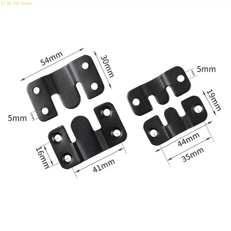 W3JE Bracket Harders-Mirror Flush Mount Bracket Headboard Mount