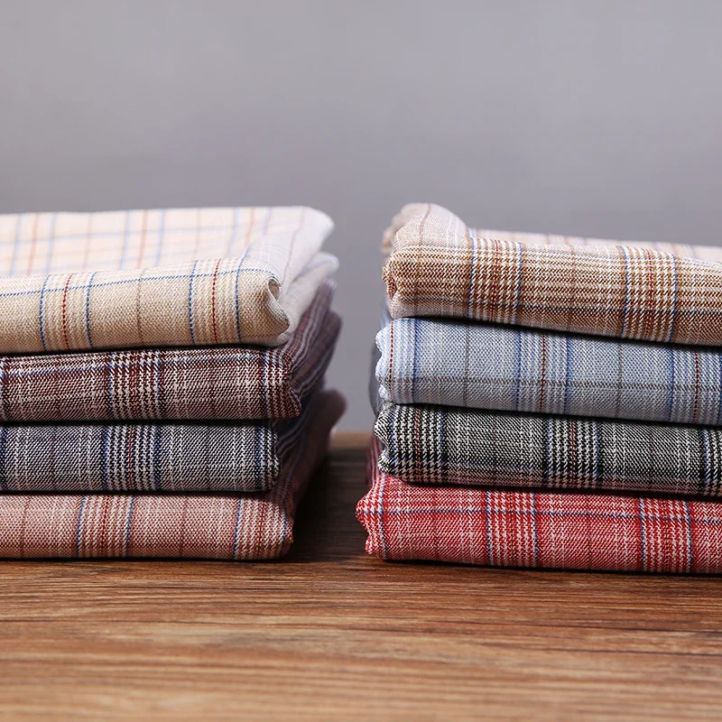 Retro British Style Sub Fabric Fabric for Micro-projectile DIY Sewing Tablecloth Plaid Dress Pants Clothing Suit Plaid Cloth