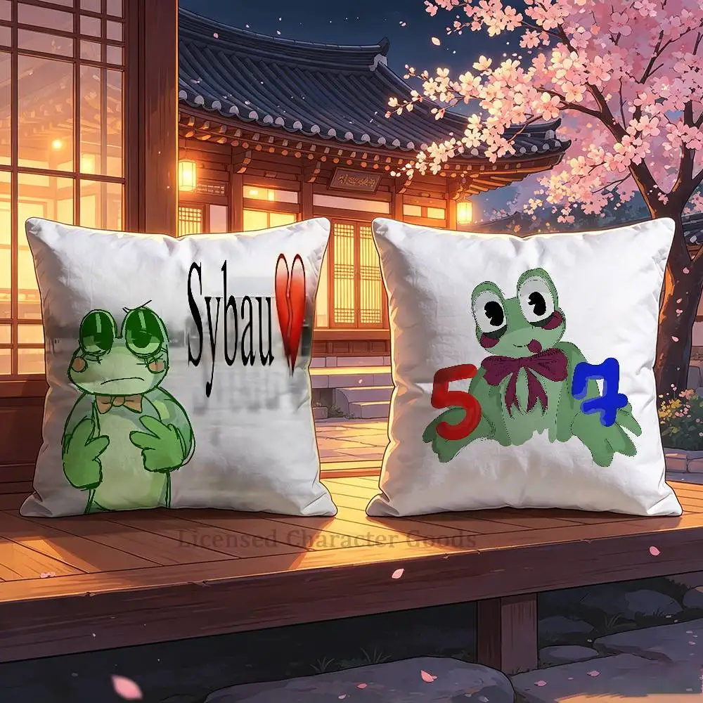 R-RibbitTadc 30x30 35x35 40x40 45x45 50x50 cm Fade Resistant Throw Pillow Cover Pet Friendly Patio Sofa Decor
