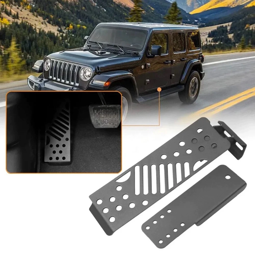 

JL Dead Pedal Gladiator Dead Pedal Left Side Foot Rest Kick Panel Compatible with Jeep Wrangler JL/Gladiator JT 2018-2024