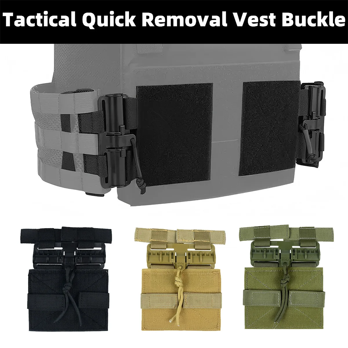 Vest Accessories Quick Release Vest Buckle Kit Durable Quick Release System Kit for JPC CPC NCP XPC 6094 420 Vest Accessories
