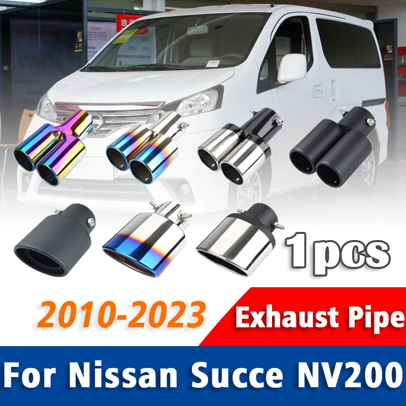 

1Pcs For Nissan Succe NV200 2010-2023 Stainless Steel Exhaust Pipe Muffler Tailpipe Muffler Tip Car Rear Tail Throat Accessories