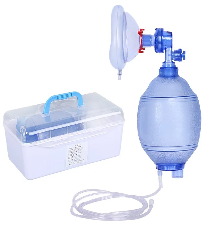 Clinic First Aid Kit 5 in 1, Oxygen Bag, Mouth Gag, Dental Bite Block, Oropharyngeal Airway, Adult Manual Resuscitator