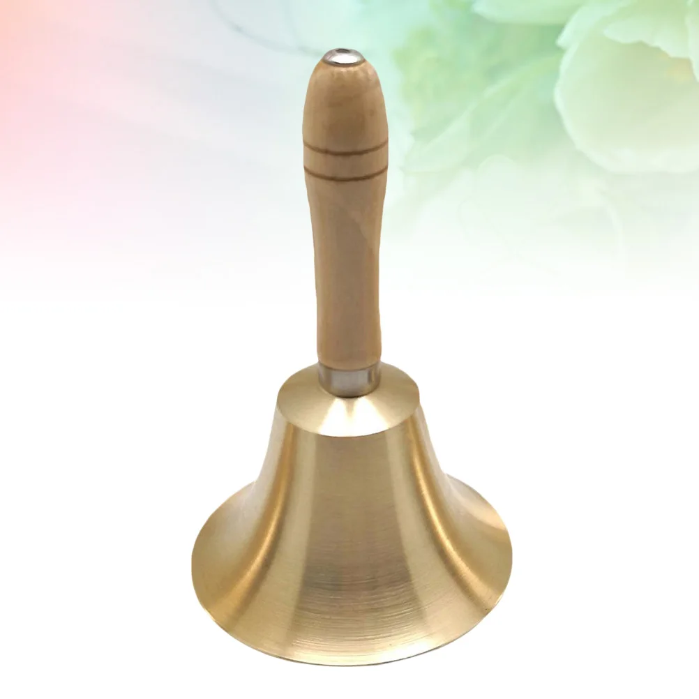 

Sturdy Hand Bell Large Size Ergonomic Handle Rattle for Christmas Party Hotel Festival Decoration Gift Wood Shaker
