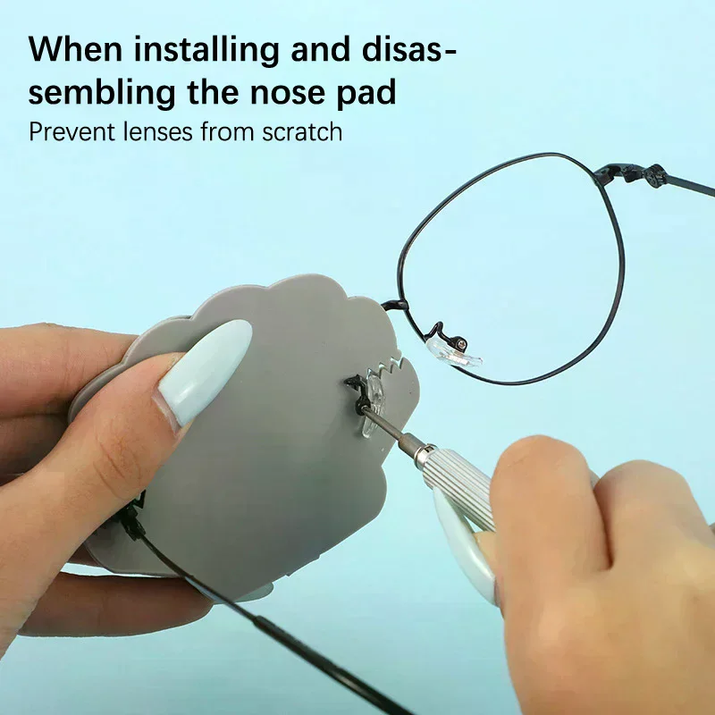 Double-Sided Silicone Glasses Lens Cover Protect Lens Scratch-Resistant Anti-Wear For Repairing Eyeglasses And Protecting Lenses