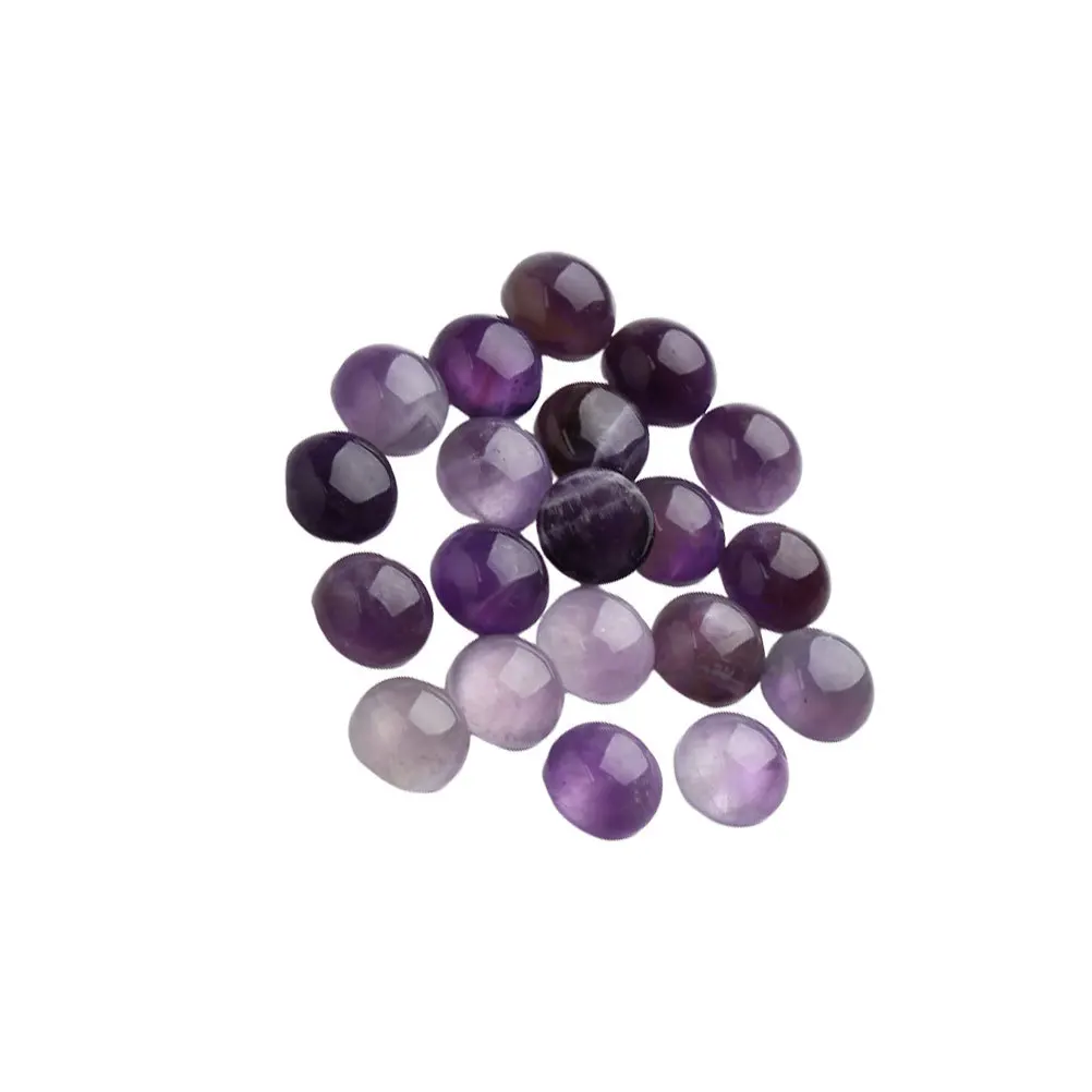 20 pz 0.4 Cm Cabochon In Vetro Della Pietra Preziosa Viola Gioielli di Cristallo Forniture Artigianali Per Fai Da Te Orecchino Gemello Decor Accessori