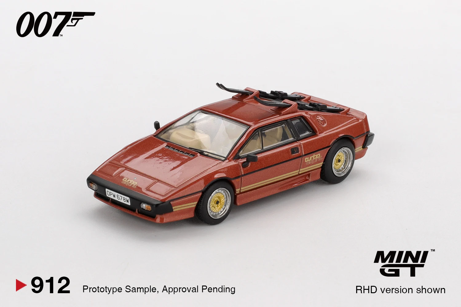 

MINIGT 1/64 Lotus Esprit Turbo Copper Fire Metallic MGT00912-007 Металлическая модель автомобиля из сплава, игрушка для мальчиков
