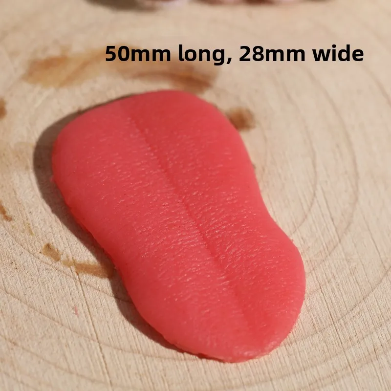 Handmade DIY Simulation Animal Dog  Tongue Toy Doll Accessories Silicone Soft Fake Teeth Wool Felt Twist Rods Crafts Mater...