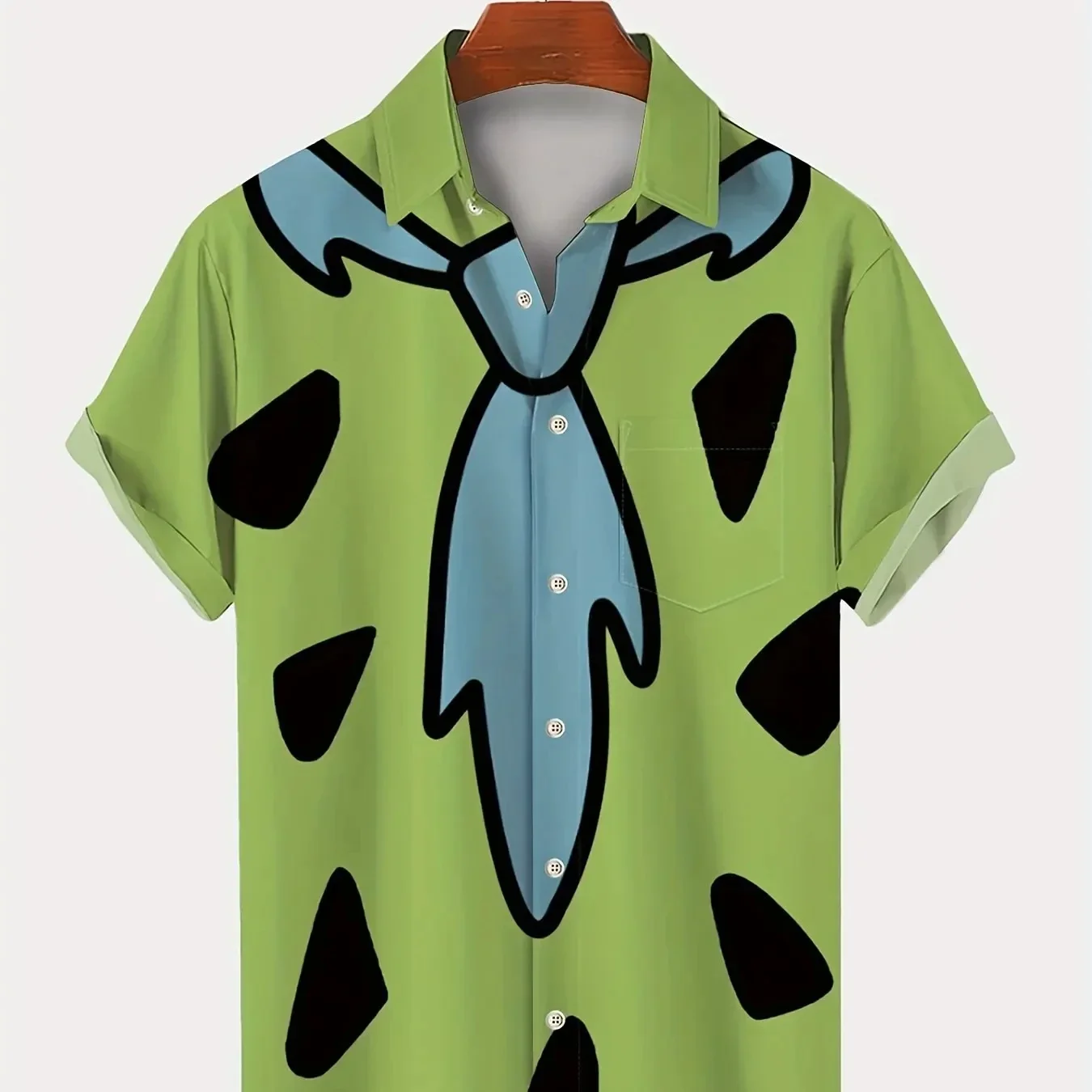 

Interesting Buttoned Geometric Pattern Men's Shirt, Fashionable Hawaiian Shirt, Summer Streetwear, Fashionable Men's Clothing