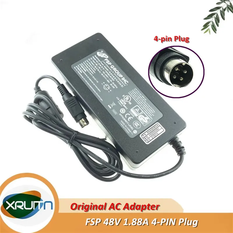 

Original FSP FSP090-AFAN3 90W 48V 1.88A AC Adapter Charger 90W Power Supply 4-pin ( Din ) Plug