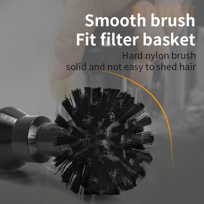 Coffee Brush Portafilter Basket Cleaning 51mm 54mm 58mm Wooden Barista Clean Brushes Dusting Tool Espresso Machine Accessories
