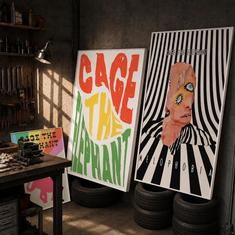 Band Cage The Elephant Cigarette Daydreams Poster HD Wall Art Home Decor Waterproof Print Bedroom Garage Party Gift