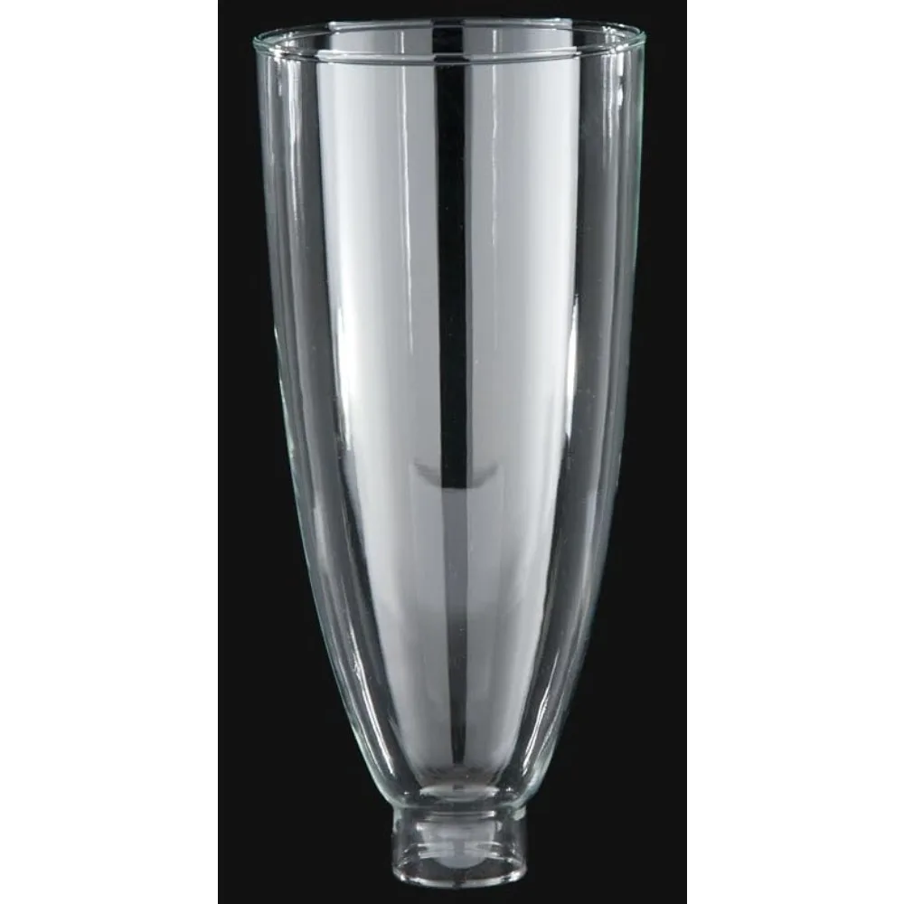 Large Clear Glass Colonial Style Lamp Shade 10.375 Inch Height for Vintage Antique Globes