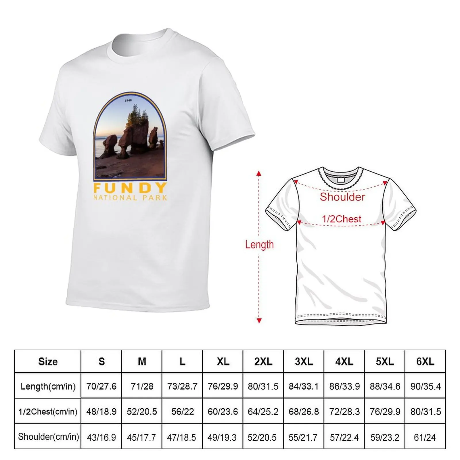 Fundy National Park Canada Emblem T-Shirt anime tshirt t shirts designer T-Shirt