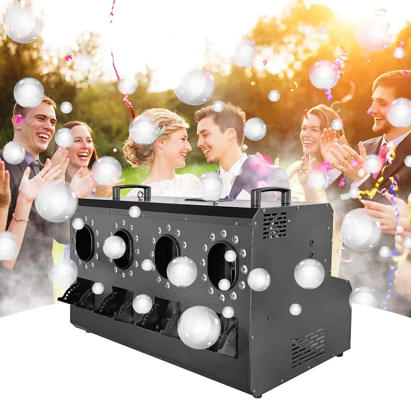 3000W Electric LED Bubble  Fog Machine  with 4 Rollers for Professional Live Shows Disco Weddings