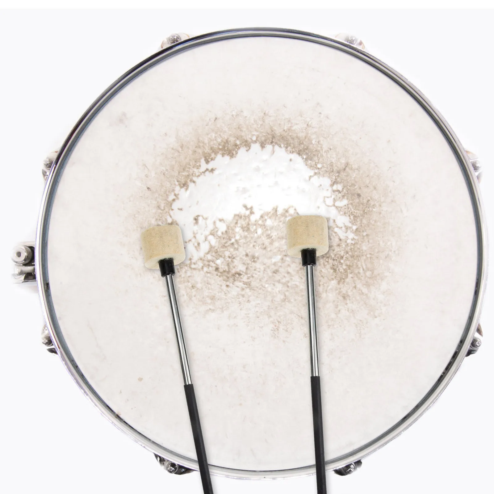 

Stainless Steel Snare Drum Mallet Professional Bass Drumstick Durable Metal Handle Percussion Stick For Music Performance