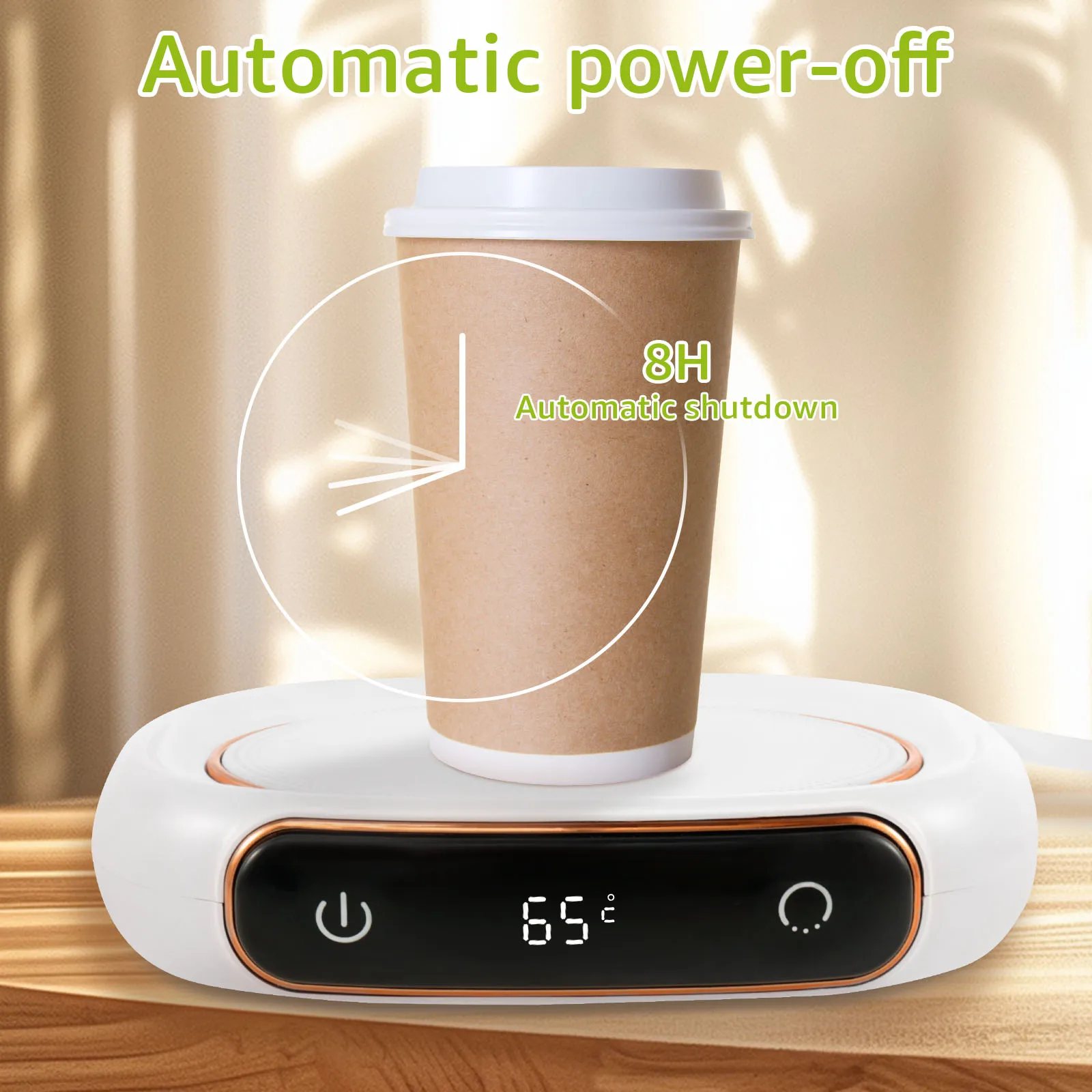 Coffee Cup Warmer Smart Cup Warmer 3 Temperature Settings Tea Thermostat Coaster Home Office Coffee Milk Tea Heater Plate