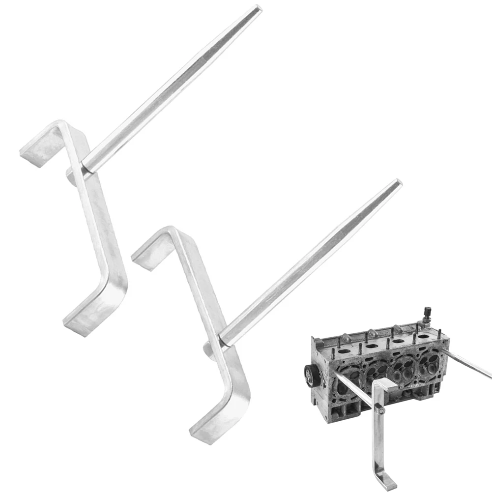 2Pcs Alloy Steel Engine Cylinder Head Support Bracket Repair Tool For Automotive Maintenance Workshop Engine Repair Tools