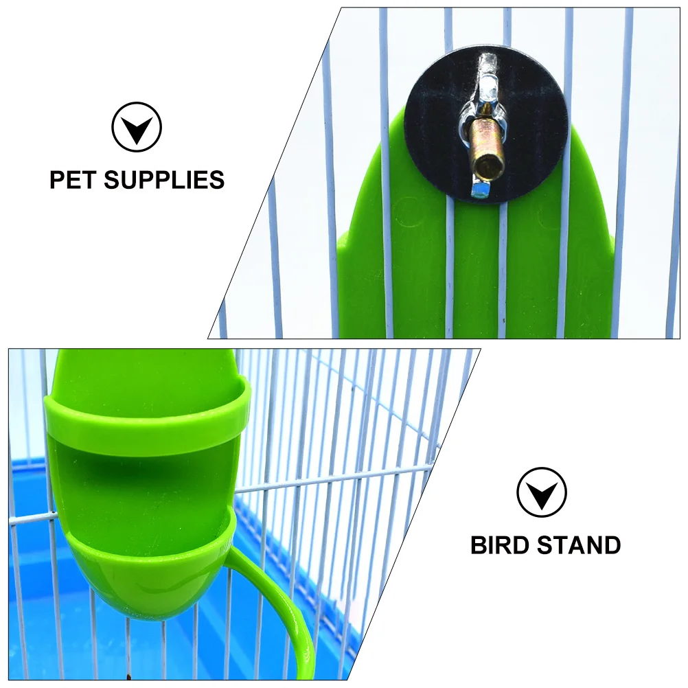 

2pcs Parrot Feeding Basket Durable Safe Pet Supplies Bird Stand Tool Easy Install Long Use