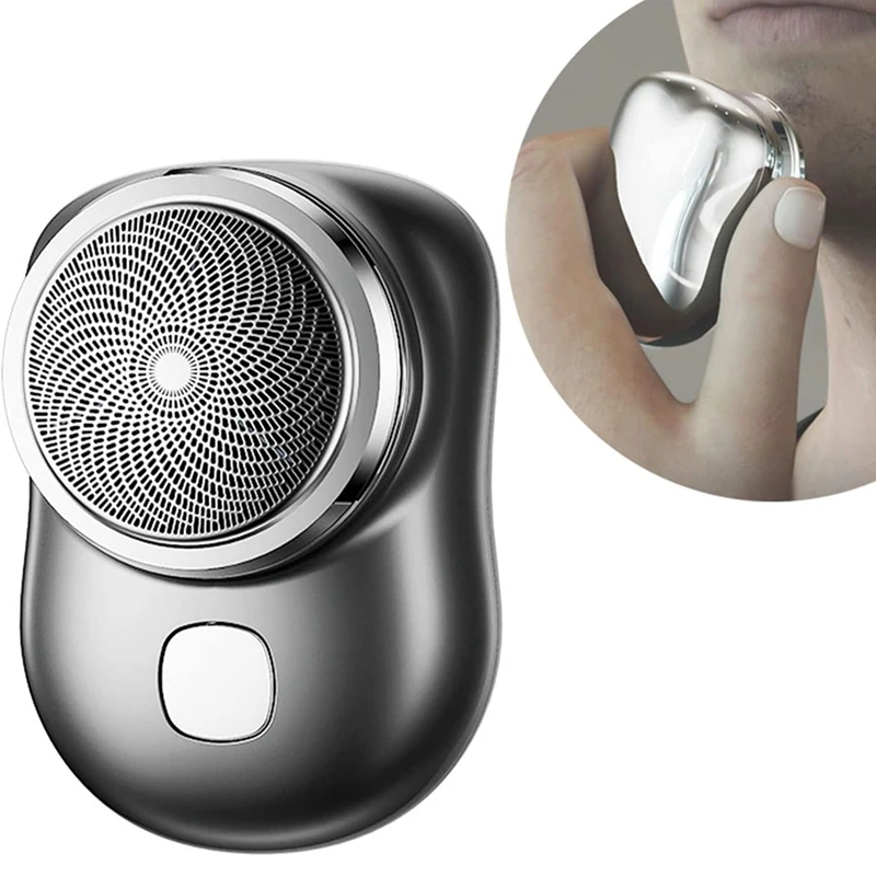 Mini rasoir électrique aste par USB, machine à raser à sec, support de poche