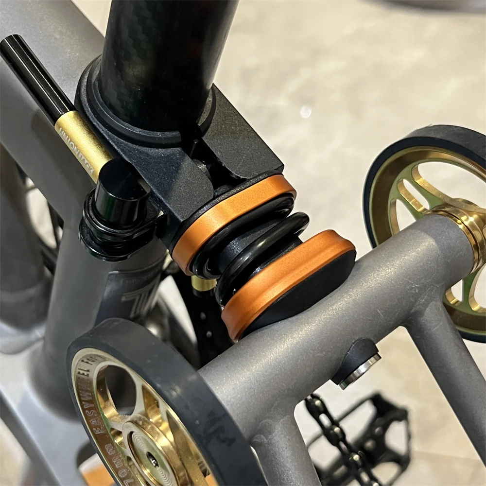 

JAVA shock titanium spring for brompton Pline Tline aceoffix C5 suspend