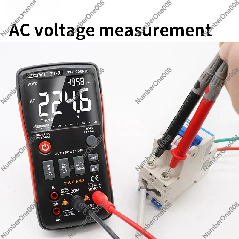 ZOYI Tester Better than ZT-X Digital Multimeter ZT301 T-RMS Auto Range EBTN DC AC Voltmeter Ammeter Capacitor Ohm Hz NCV