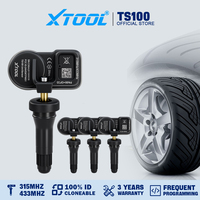 XTOOL TS100 TPMS Sensor Rubber Version 433MHz 315MHz Tire Repair Tool TPMS Scanner Pressure Monitor Tester Work on TP150 IP819TP