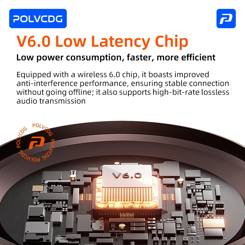 POLVCDG 2026 New Magnetic Rotating Speaker - 6.0 High-Speed Chip Audio - IPX5 Waterproof - Surround Sound Acoustics