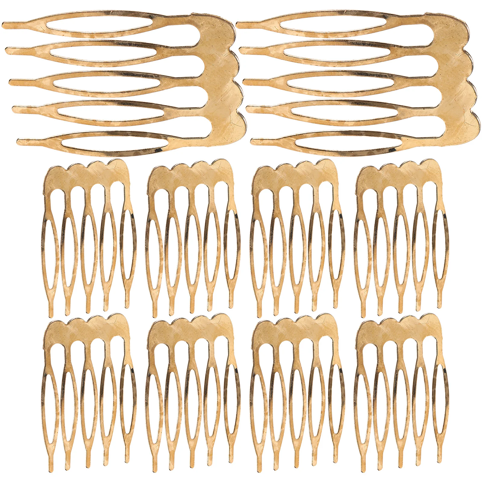 

10 Pcs Hair Combs for Women Accessories Five-tooth Slides Headgear Wedding Iron French Side