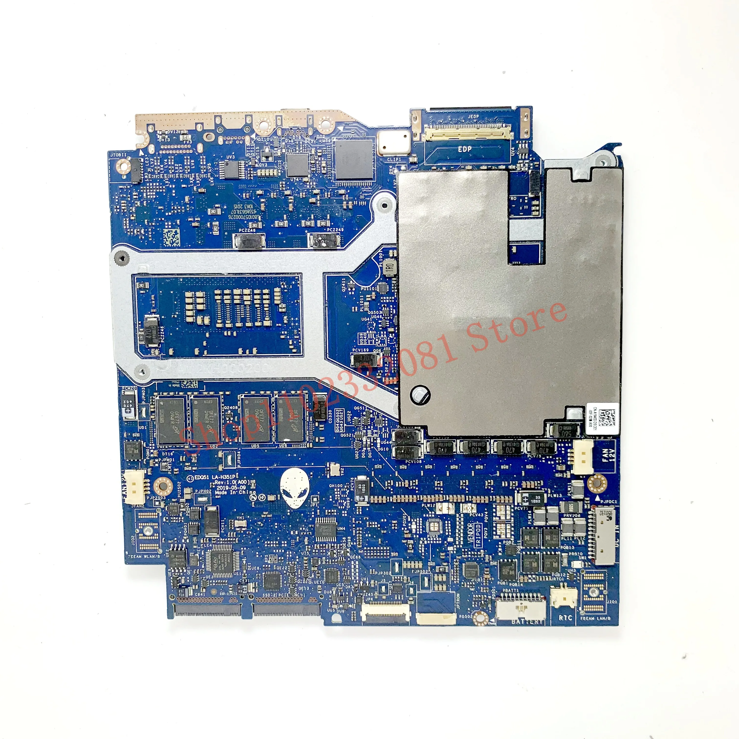 CN-0774WY 0774WY 774WY LA-H351P W/ SRF6U I7-9750H CPU For DELL M17 R2 Laptop Motherboard N18E-G3-A1 RTX2080 16GB 100%Tested Good