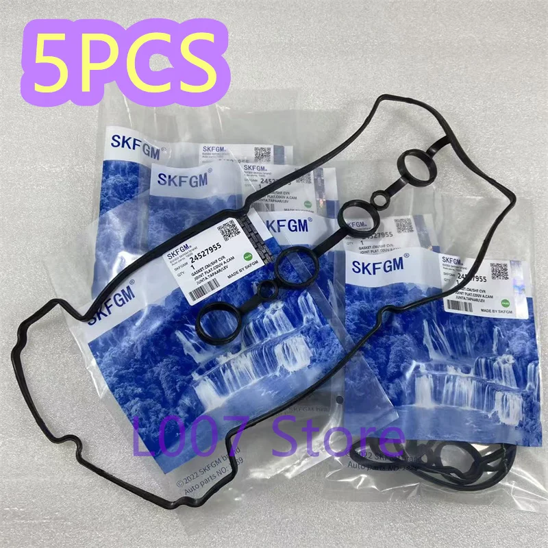5PCS Engine Camshaft Valve Cover Gasket 24527955 96416270 For Chevrolet N300 N200 T250 T255 SGMW B12 Sail and Wuling and Baojun
