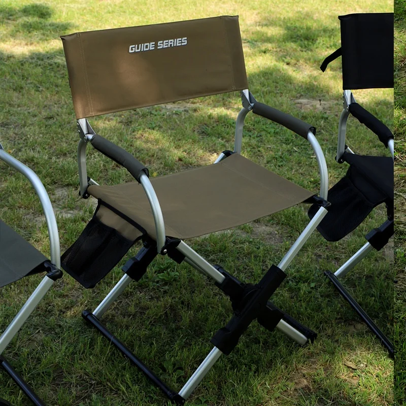 Bulin GuideSeries Outdoor Furniture Folding Chair with Aluminum Alloy Backrest for Camping Fishing & Leisure