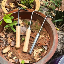 Sarchiatrici a artiglio singolo attrezzi manuali per diserbo da giardino gancio per radici da giardino forniture per la manutenzione del giardino per allentare lo strumento di lavorazione dello scavo