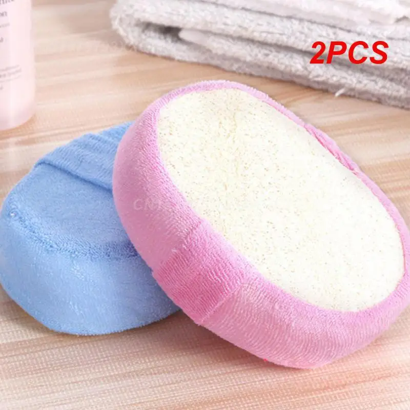 2PCS Bath Brush Durable Large Sponge Scrubber Household Products Best Seller Bath Towel Easy To Clean Loofah Polyester Cotton