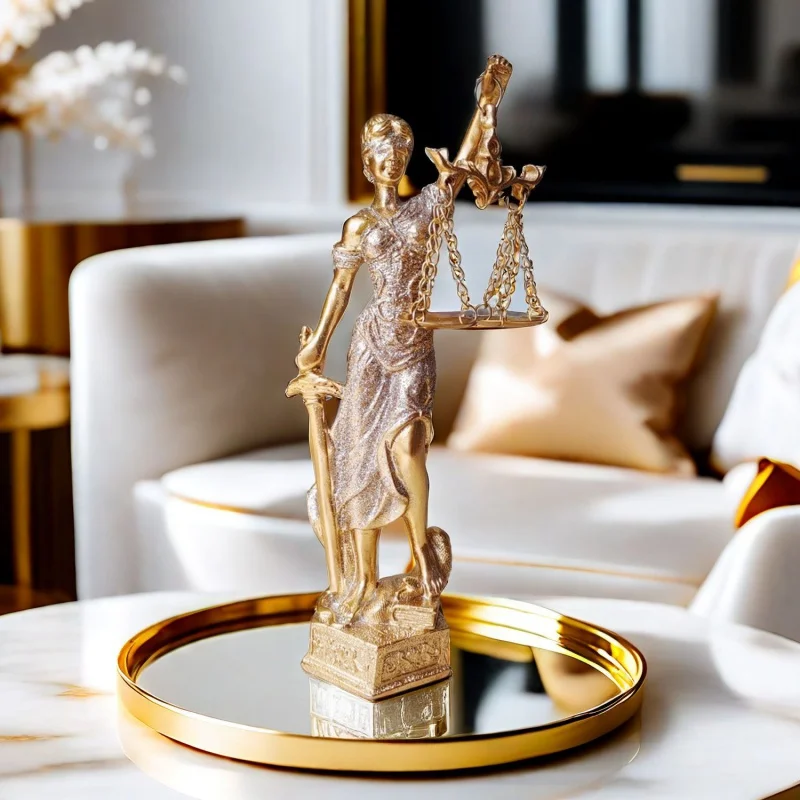 Fair and Justice Goddess Greek Retro Furnishings Decorations Desk Decorations European Creative Living Room Wine Cabinet Gifts