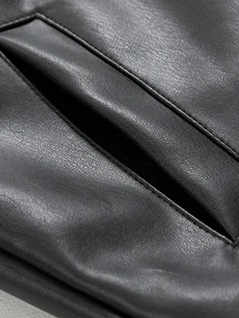 Mauroicardi Spring Autumn Cool Luxury Short Black Soft Light Pu Leather Jacket Men Zipper Casual Mens Jackets and Coats Fashion 6 Mauroicardi Spring Autumn Cool Luxury Short Black Soft Light Pu Leather Jacket Men Zipper Casual Mens Jackets and Coats Fashion 6