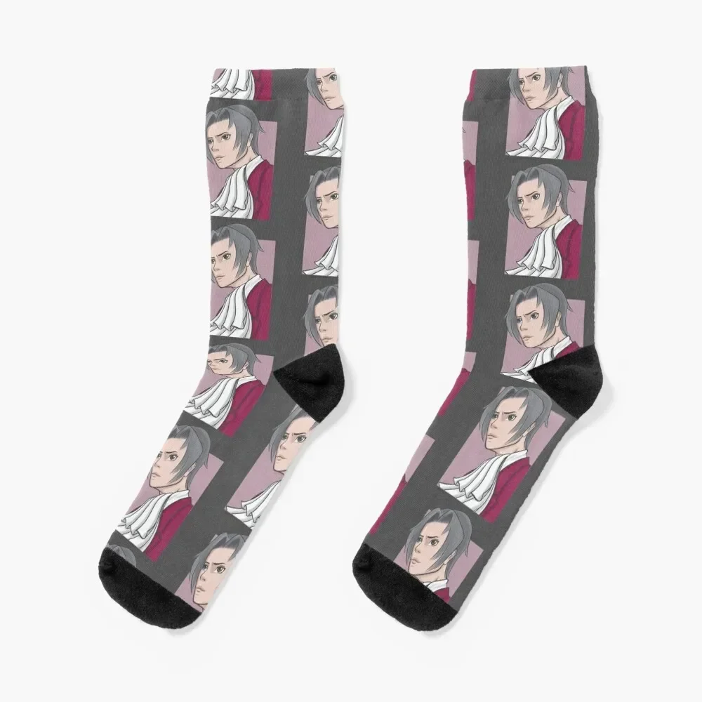 

Miles Edgeworth Portrait Socks Hiking boots gift cycling Ladies Socks Men's