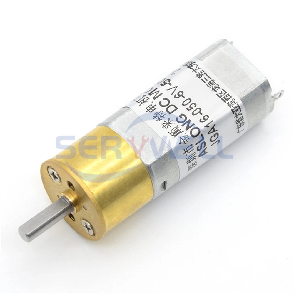 

6-12VDC Geared Speed Reduce Motor w Reduction Gearbox JGA16-050 12V 800rpm 80rpm 50rpm 42rpm 32rpm 26rpm