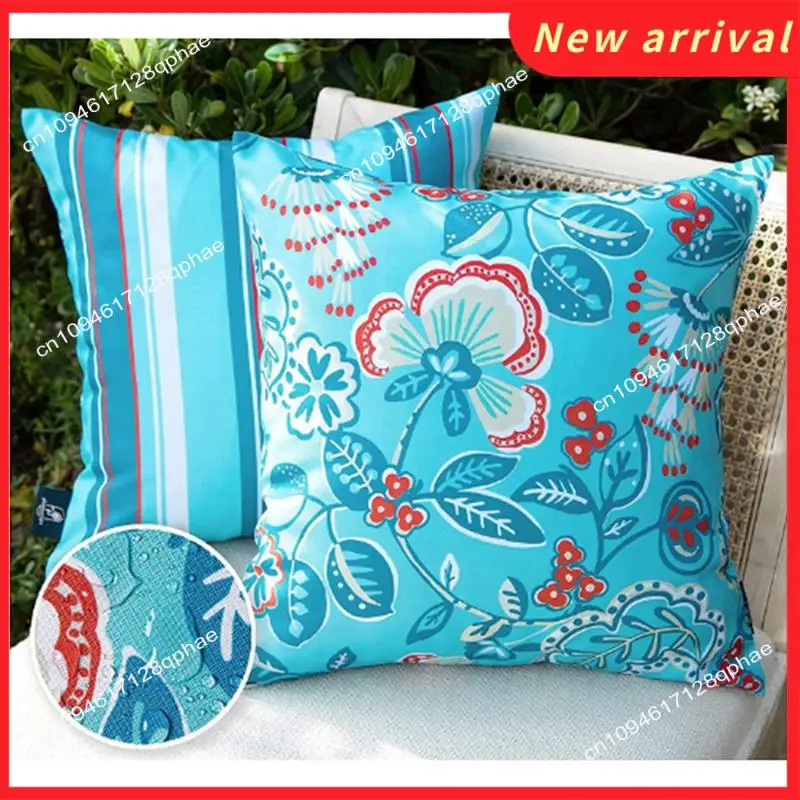 N89R Pack Of 2 Outdoor Waterproof Pillow Covers 18X18 Modern Cute Pattern Decorative Square Outdoor Throw Pillow Covers