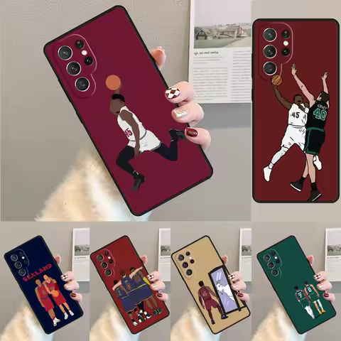 Basketball Player phone case Cover For Samsung Galaxy S24 Ultra S21 S22 Ultra S8 S9 S10E Note 10 Plus Note 20 FE S23
