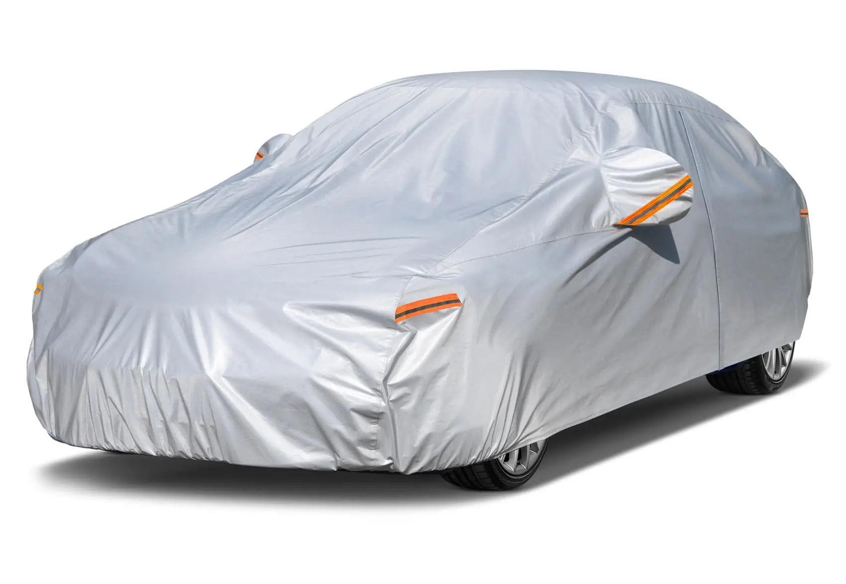 

6 Layer Waterproof Car cover Full Exterior All-weather Outdoor Dustproof UV-protective Cover Universal for Hatchback Sedan SUV