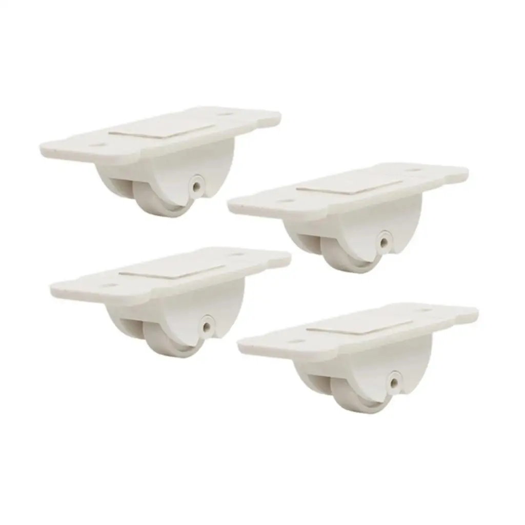 4PCs Adhesive Casters Pulley Rollers Set, Paste Pulley, Self-Adhesive Caster