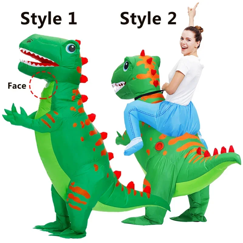 Coslan Adult Mascot Dinosaur Inflatable Costume Funny Carnival Halloween Party Cosplay Costumes Suit T-Rex Role Play Disfraces